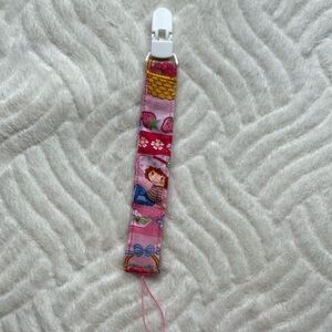 Strawberry Shortcake pacifier clip
